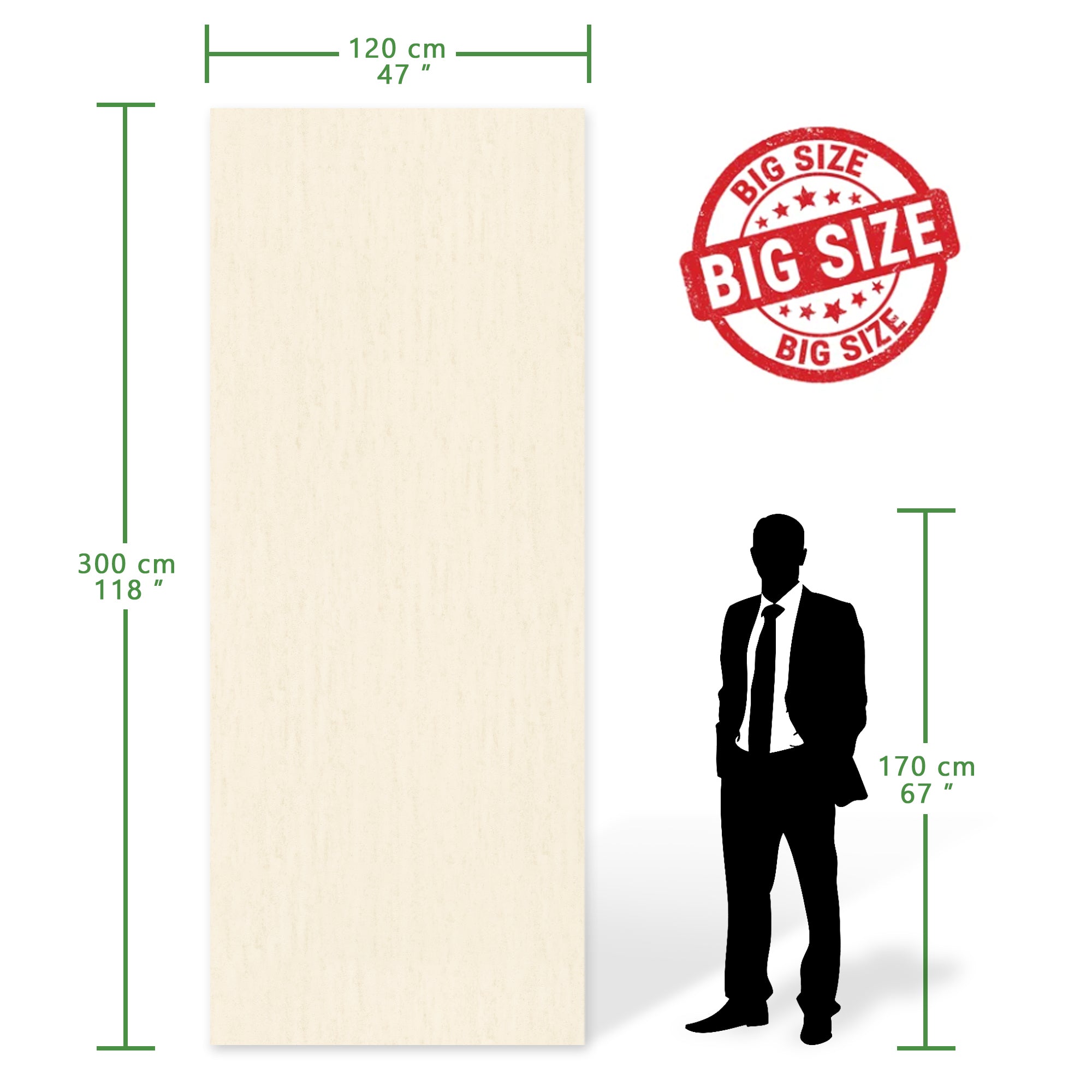 Matte Travertino Beige Peel and Stick Wall Paneling Roll