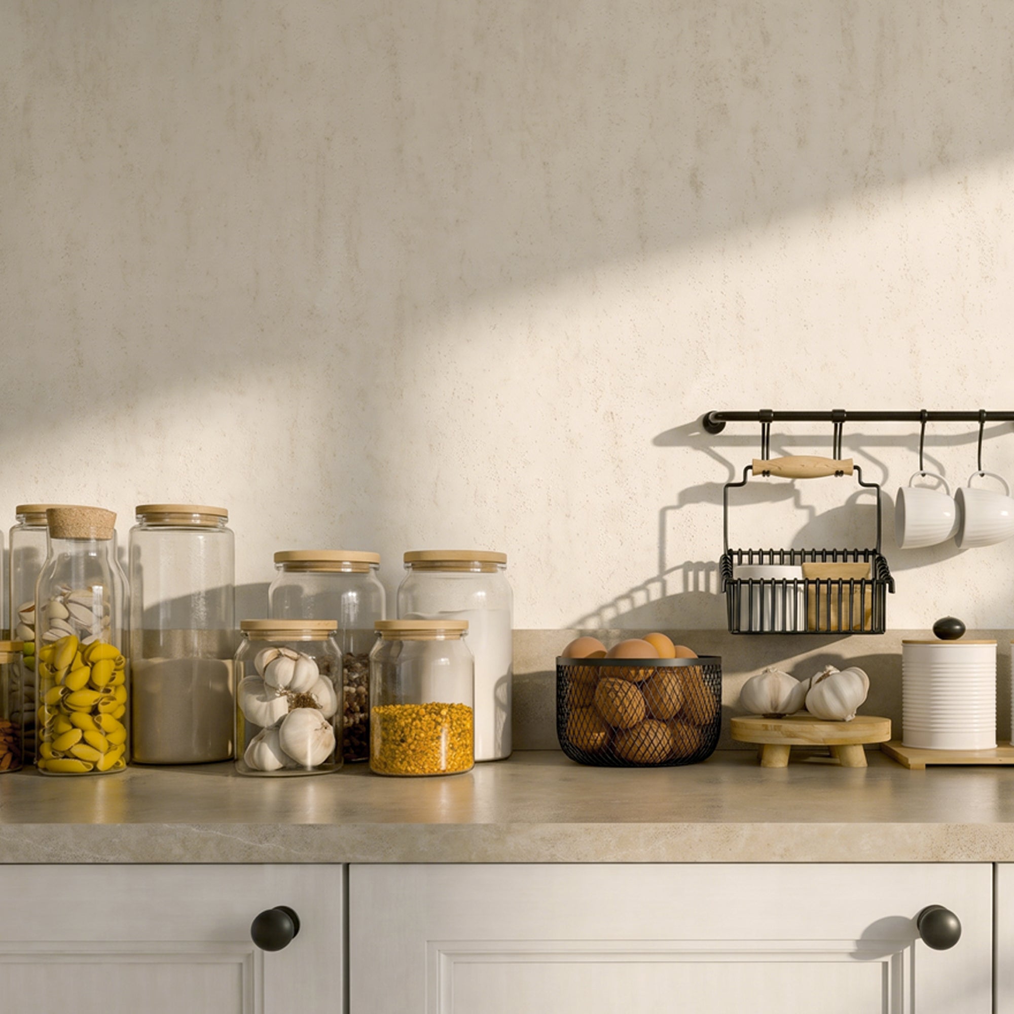 Matte Travertino Beige Peel and Stick Wall Paneling Roll