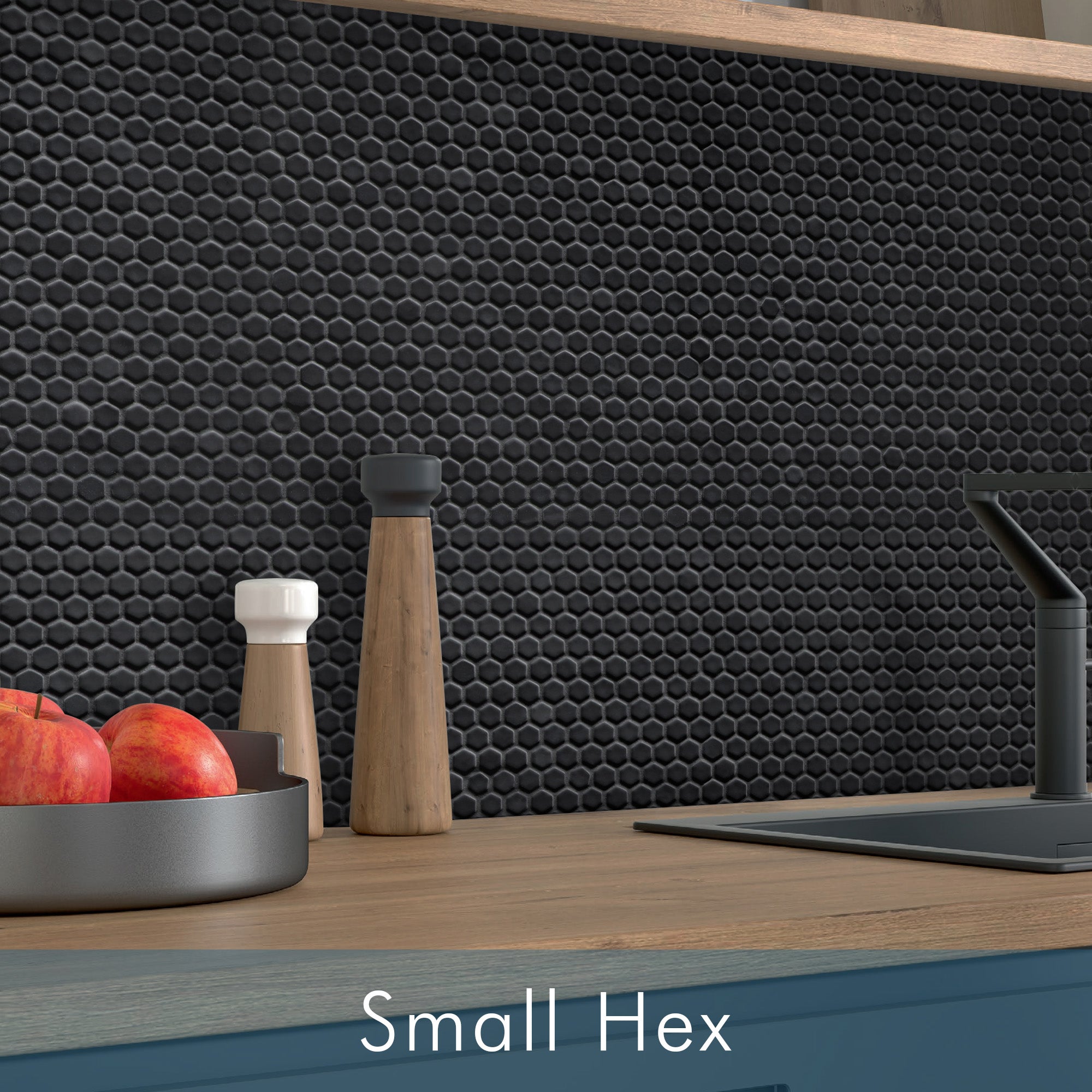 Small Hexagon Mosaic Tile