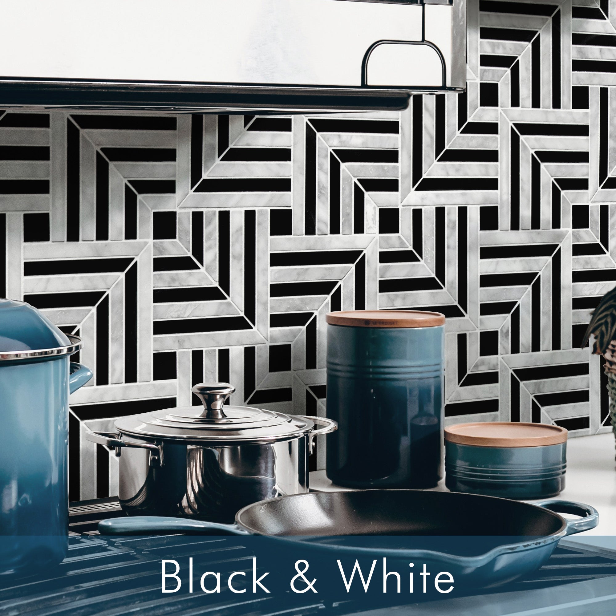 Black & White Mosaic Tile