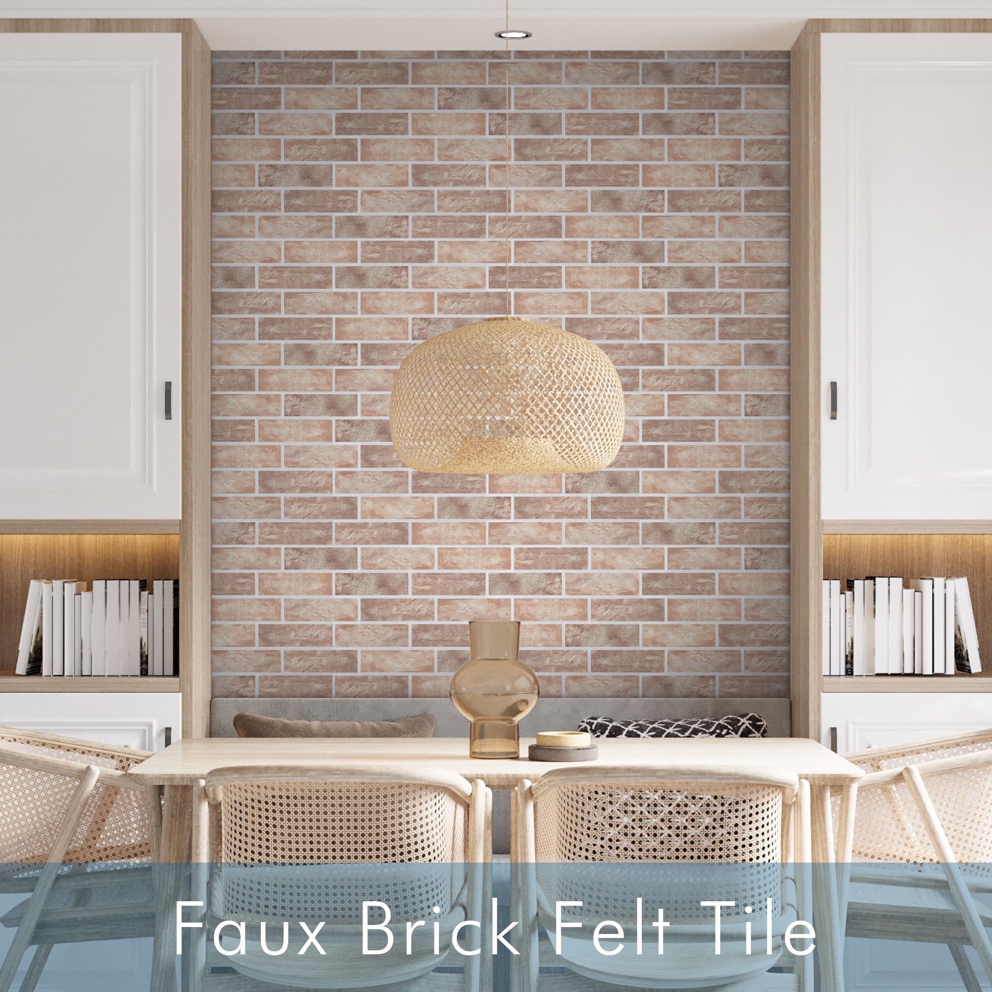 Faux Brick Felt Tile