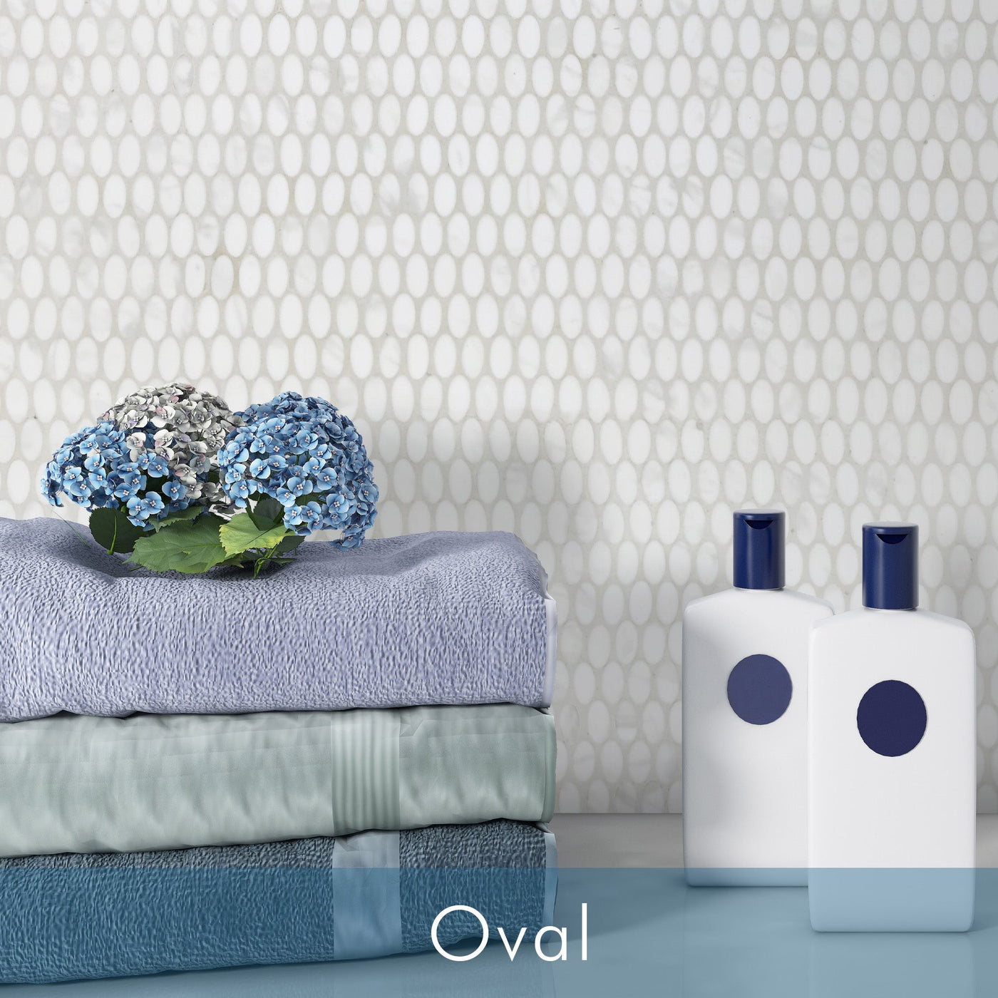 Oval Mosaic Tile