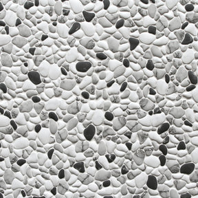 Pebble Grey Mix 12"x12" Recycled Glass Floor And Wall Mosaic Tile