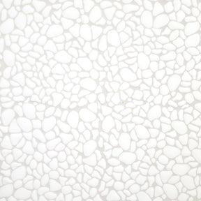 White Pebble 10.6"x10.6" Recycled Glass Floor And Wall Mosaic Tile