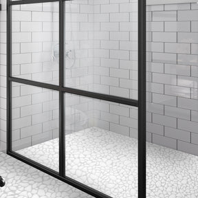 White Pebble 10.6"x10.6" Recycled Glass Floor And Wall Mosaic Tile