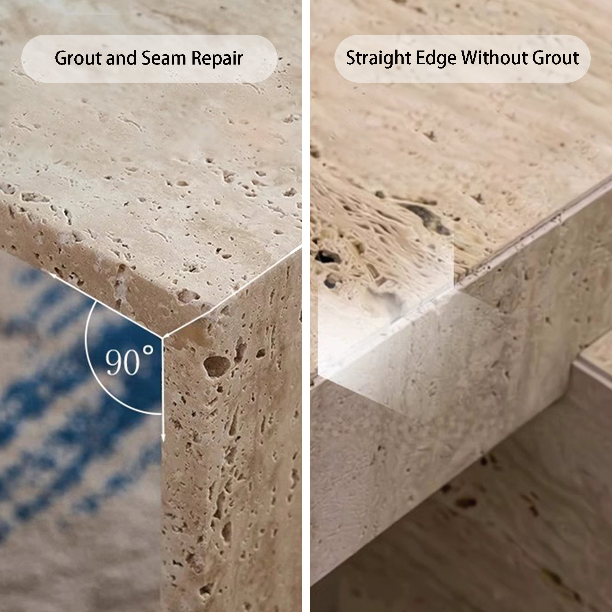 Beige Flexible Stone Travertine Tile