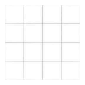 9x9'' Square White Peel and Stick Tile