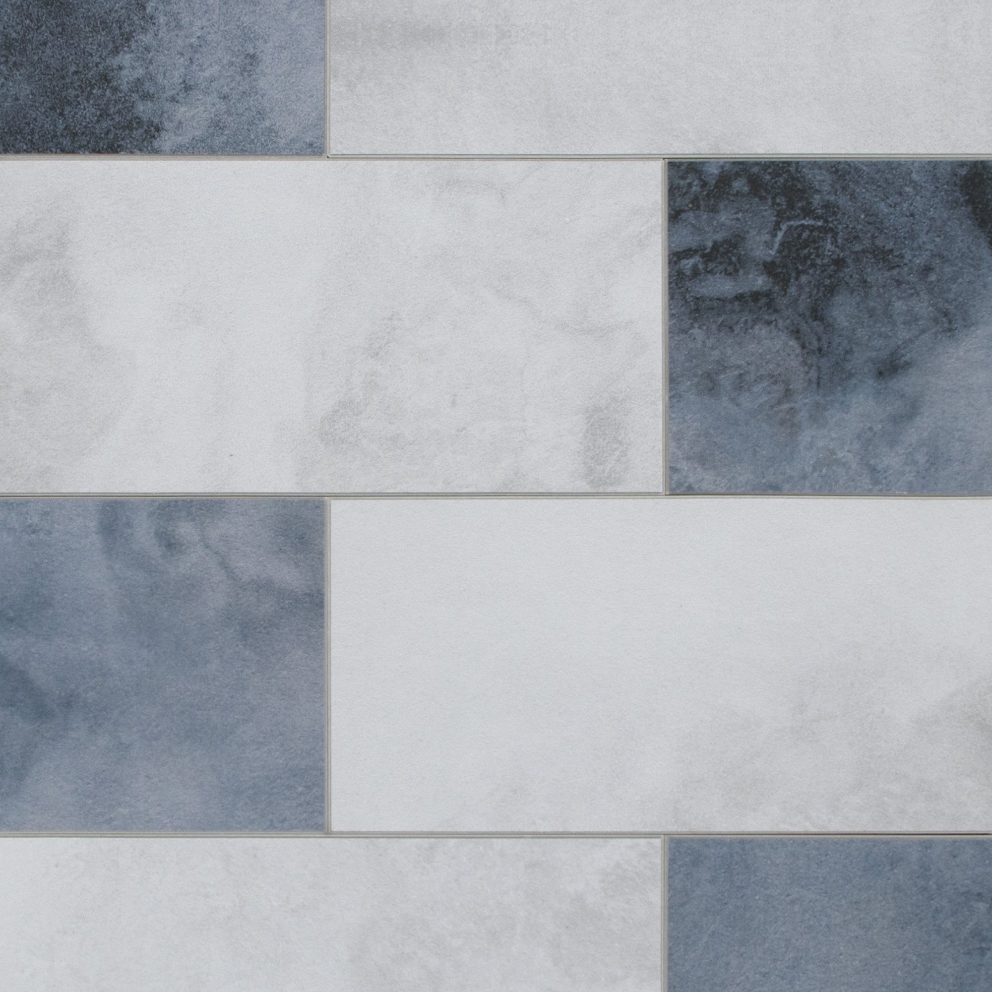 3x6" Blue Cement Peel and Stick Tile