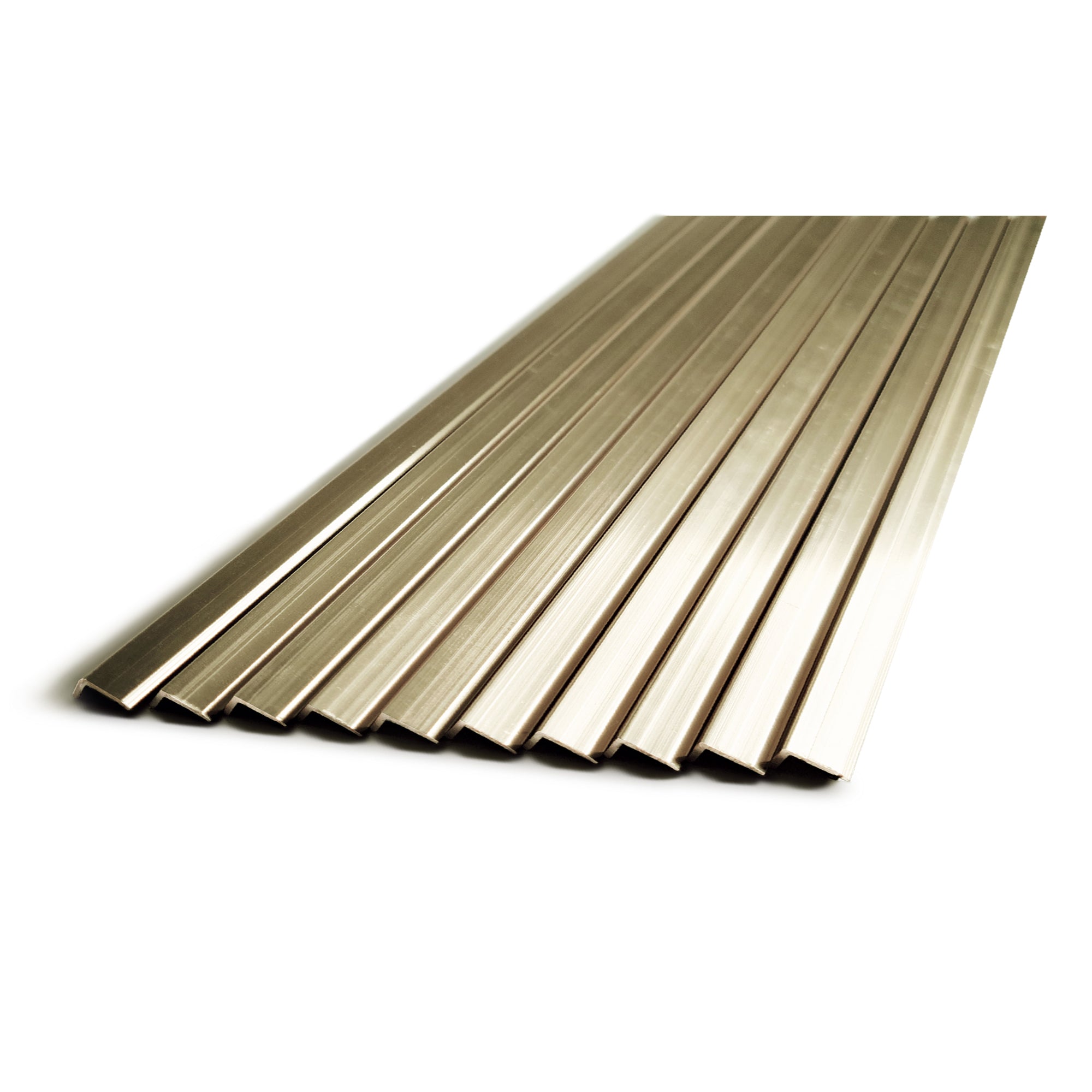 10 Pieces Aluminium Peel and Stick Backsplash Trim, 36Inch Shinny Gold