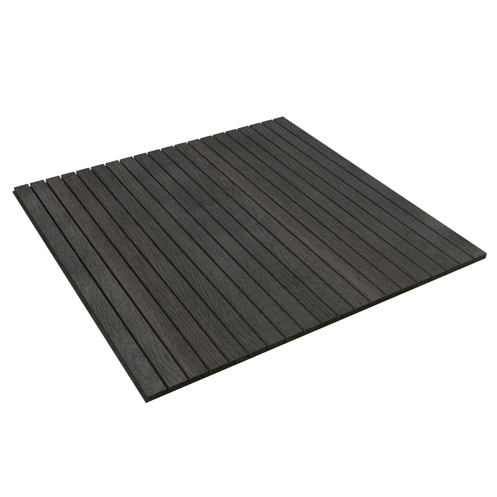 Black Grey Wood Slat Acoustic Panels Decorative Wall Paneling