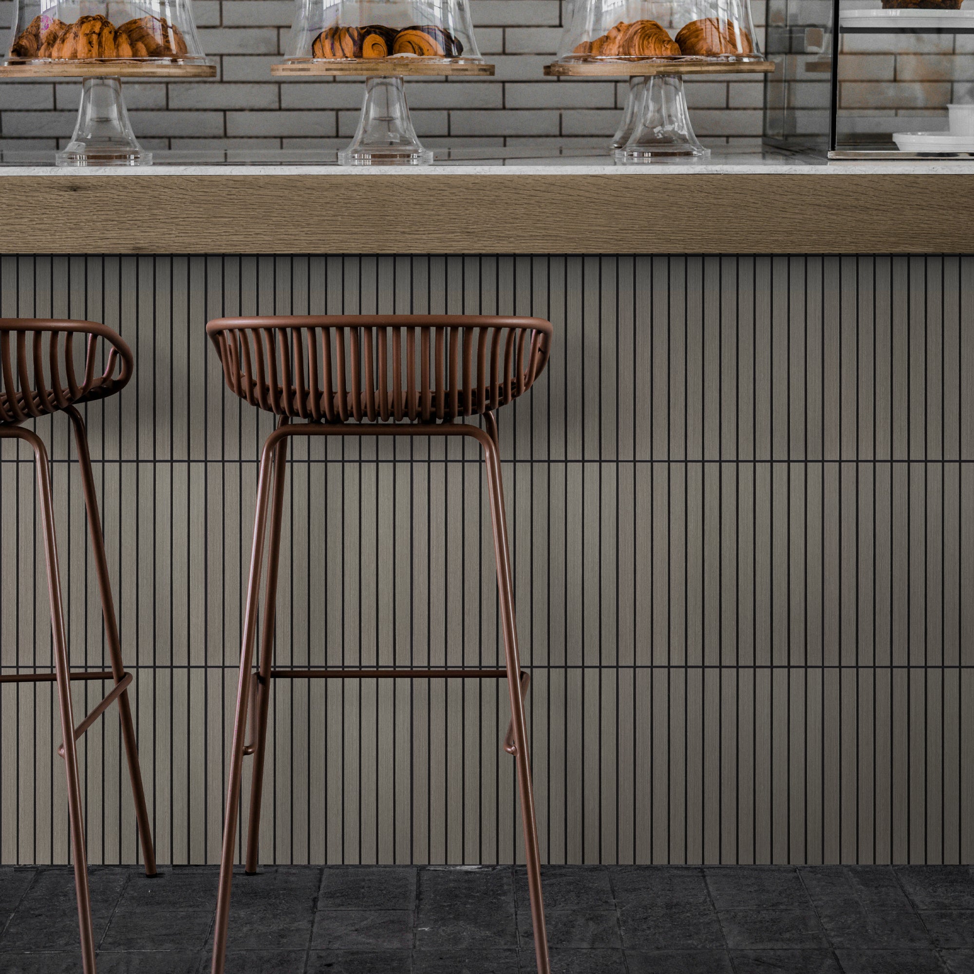 Gray PET Peel and Stick Acoustic Wall Paneling