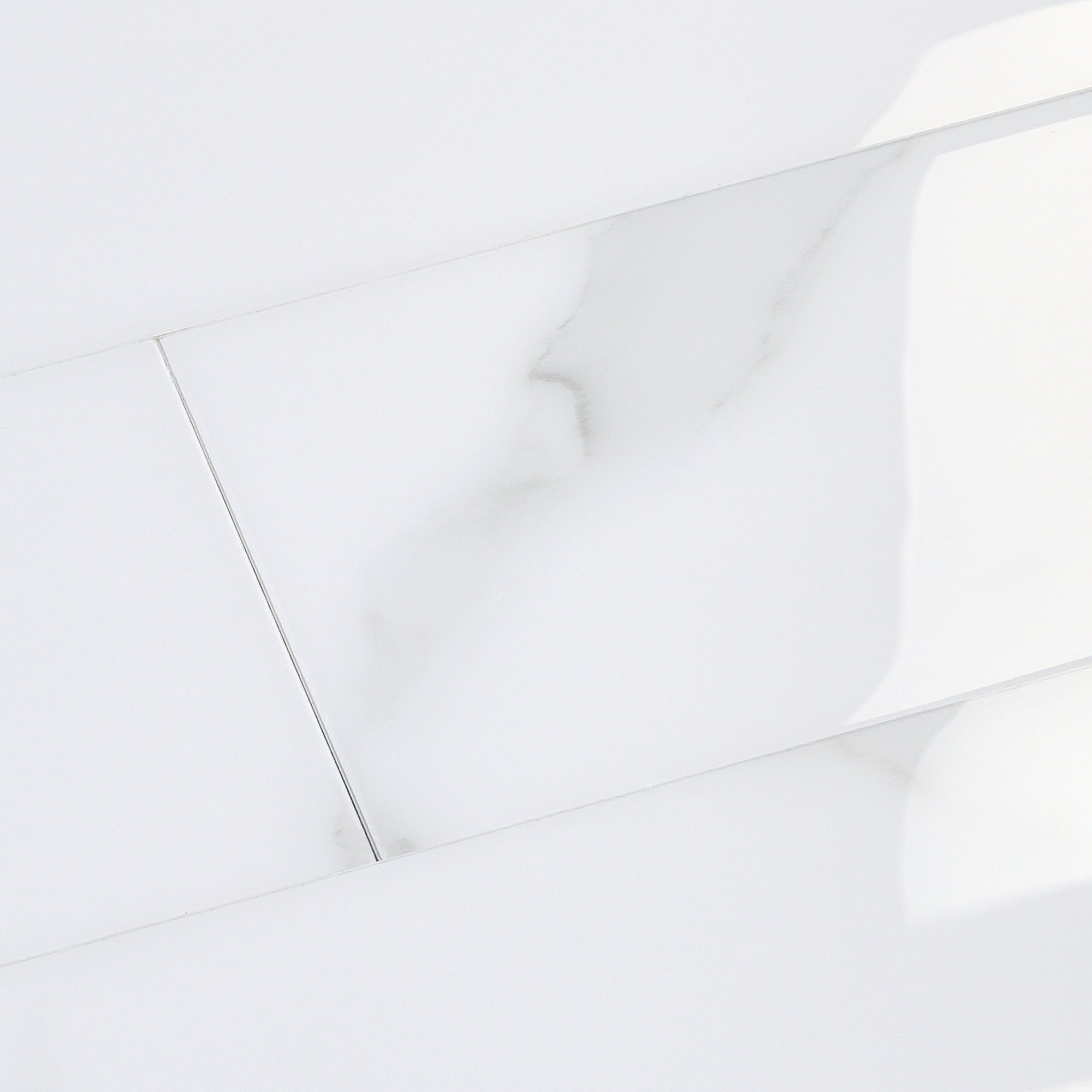 4x12" Subway Carrara White Peel and Stick Backsplash Tile