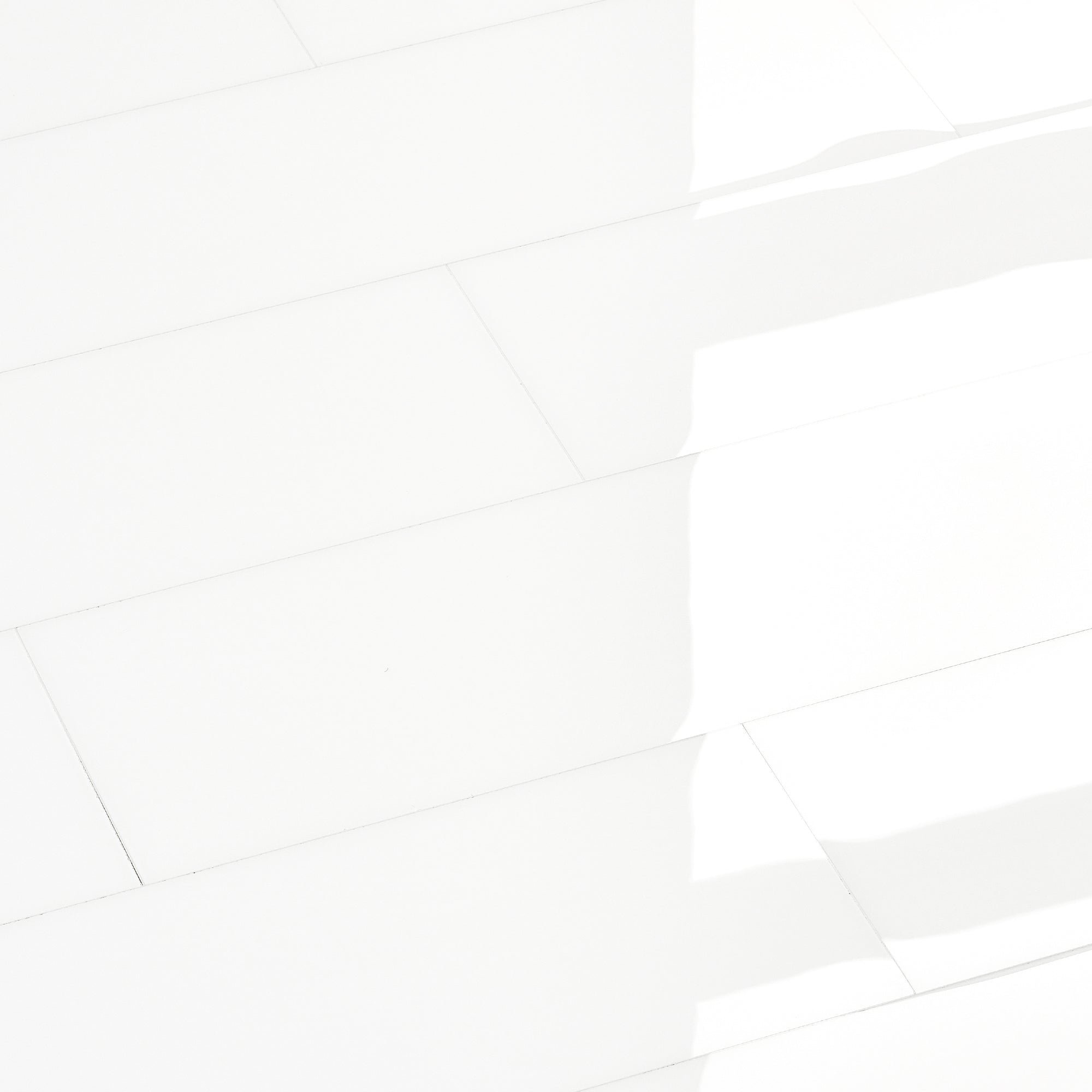 4x12" Subway Pure White Peel and Stick Backsplash Tile