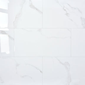 12x24" Subway Carrara White Peel and Stick Backsplash Tile