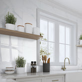 12x24" Subway Carrara White Peel and Stick Backsplash Tile