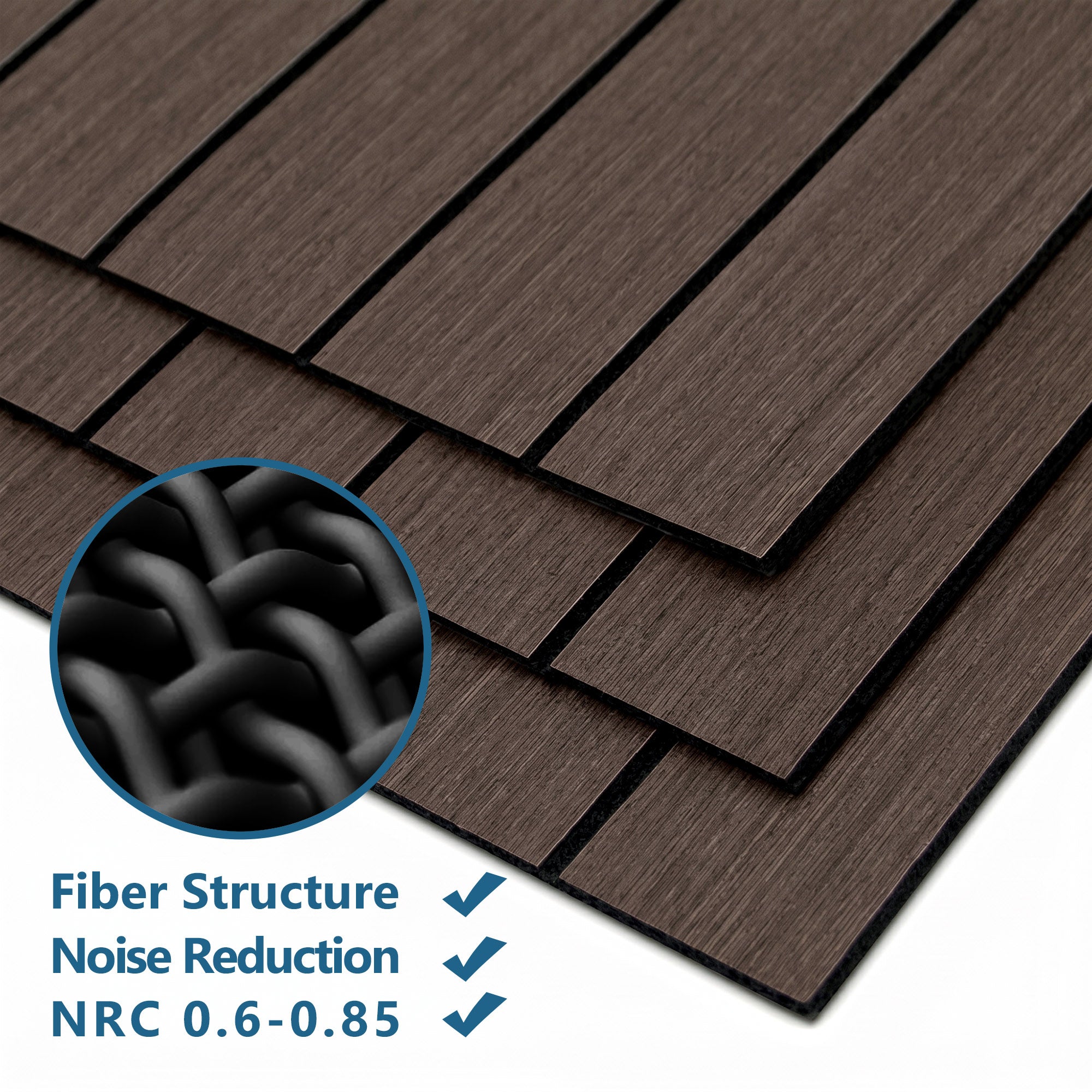Walnut Wood Grain Peel and Stick Wall Paneling Roll