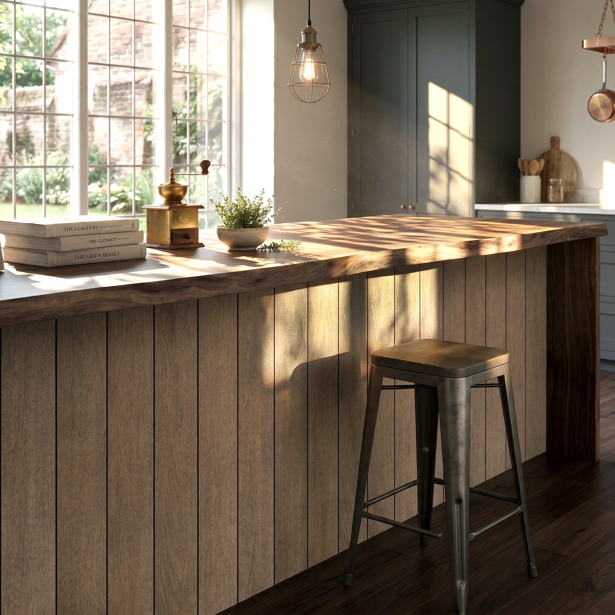 Walnut Peel and Stick Acoustic Wall Plank
