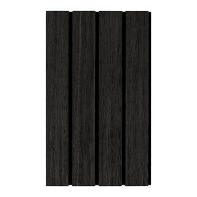Black Oak Wood Slat Acoustic Panels Decorative Wall Paneling