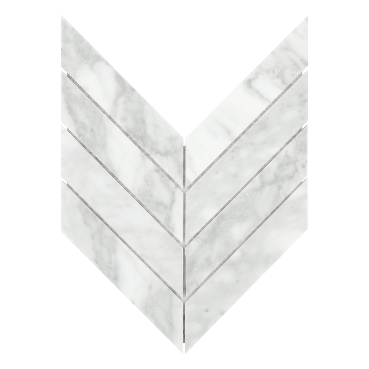 Carrara White Chevron Marble Floor And Wall Mosaic Tile
