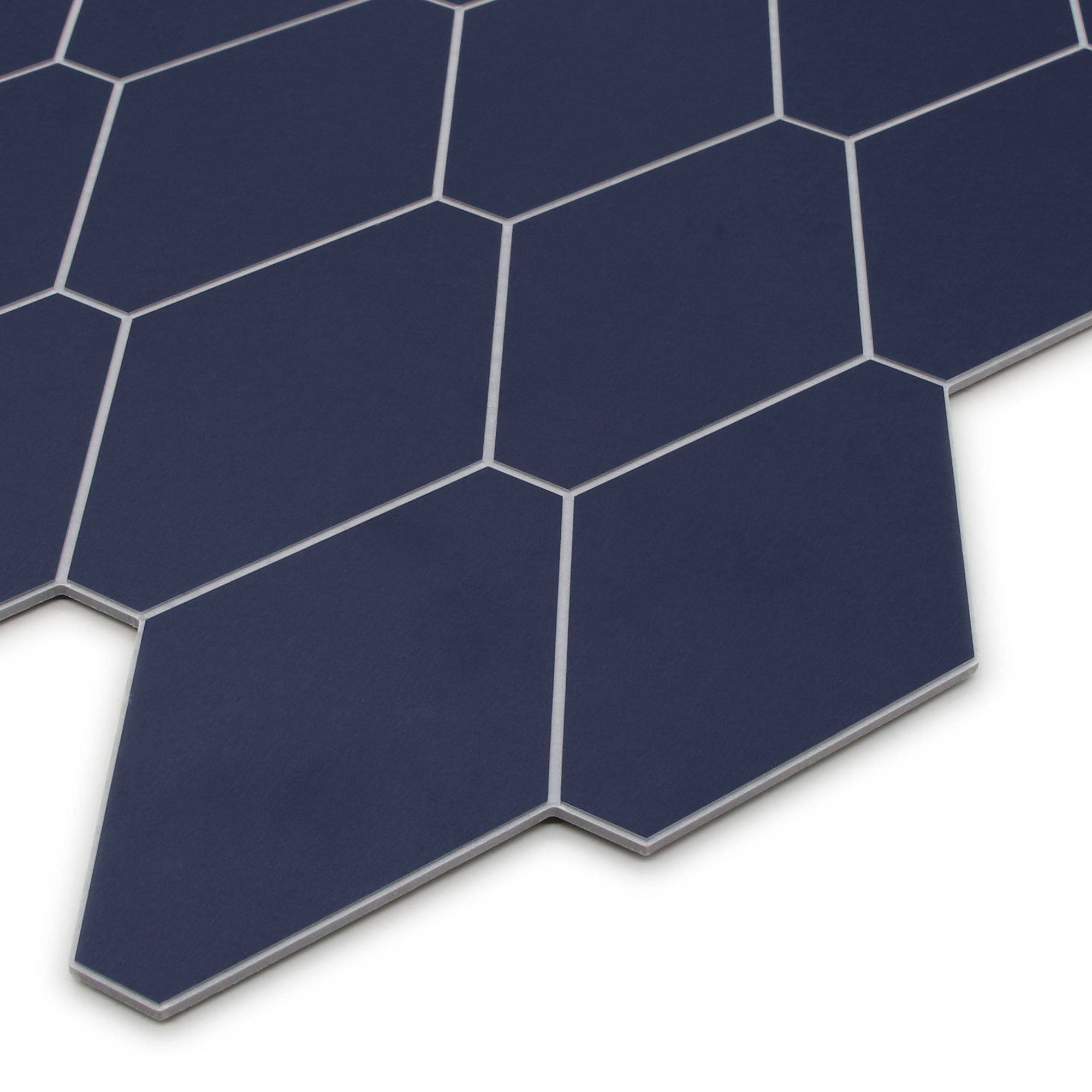 Diamond Navy Blue Peel and Stick Backsplash Tile