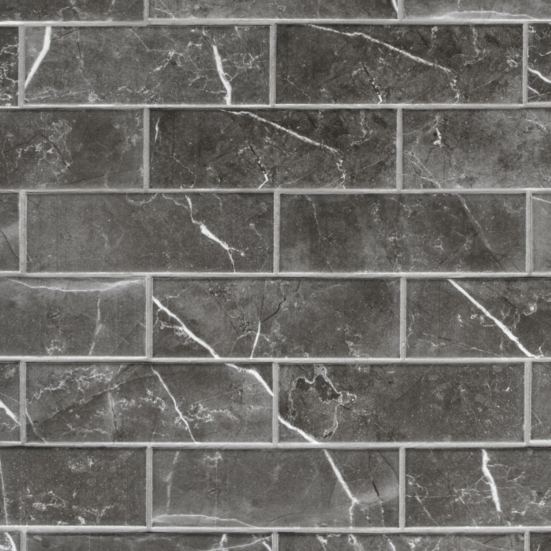 Subway Black Marquina Porcelain Floor and Wall Mosaic Tile