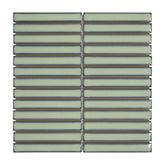 Kit Kat Green Porcelain Floor and Wall Mosaic Tile