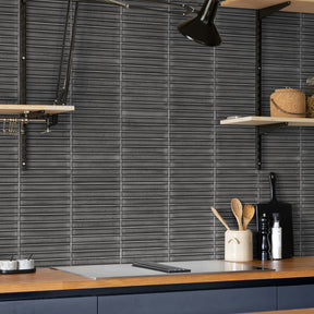 Kit Kat Gray Mixed Porcelain Floor and Wall Mosaic Tile