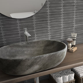 Kit Kat Gray Mixed Porcelain Floor and Wall Mosaic Tile