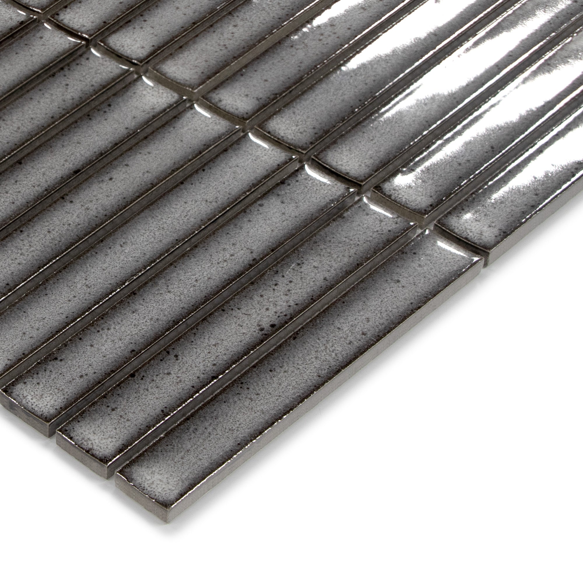 Kit Kat Gray Mixed Porcelain Floor and Wall Mosaic Tile