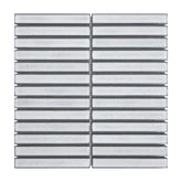 Kit Kat White Porcelain Floor and Wall Mosaic Tile