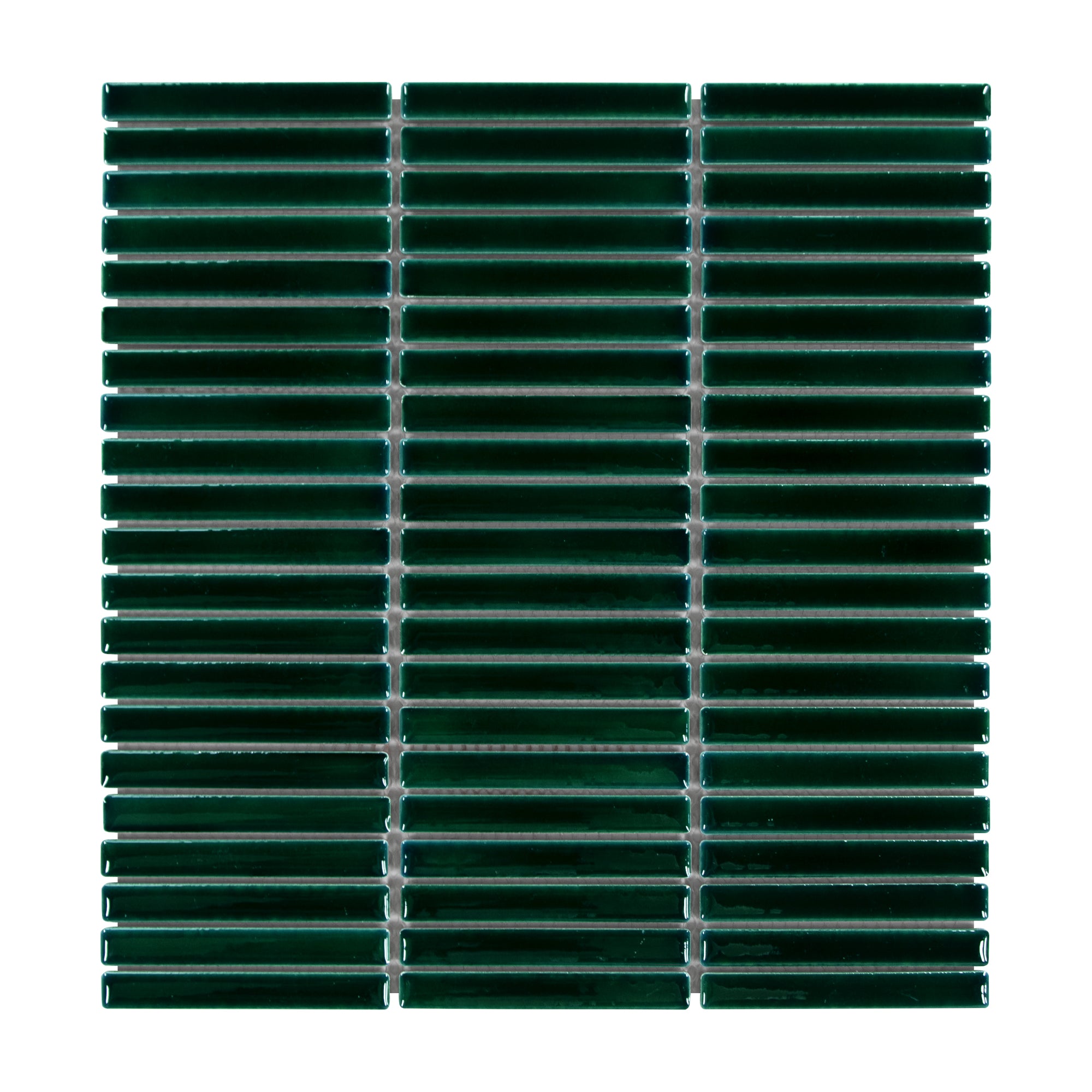 Kit Kat Green Porcelain Floor and Wall Mosaic Tile