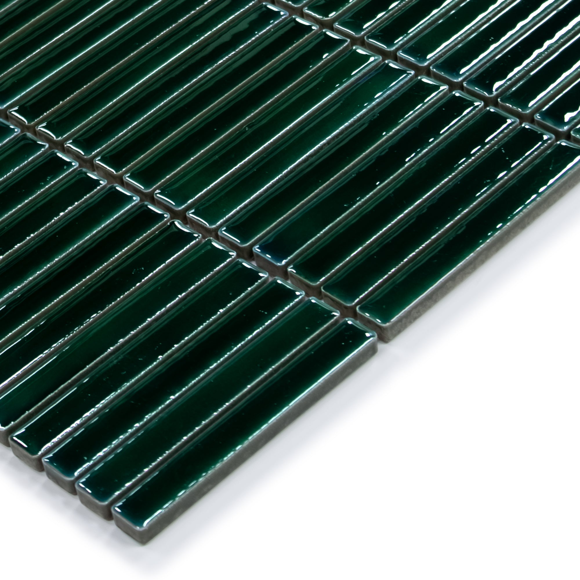 Kit Kat Green Porcelain Floor and Wall Mosaic Tile