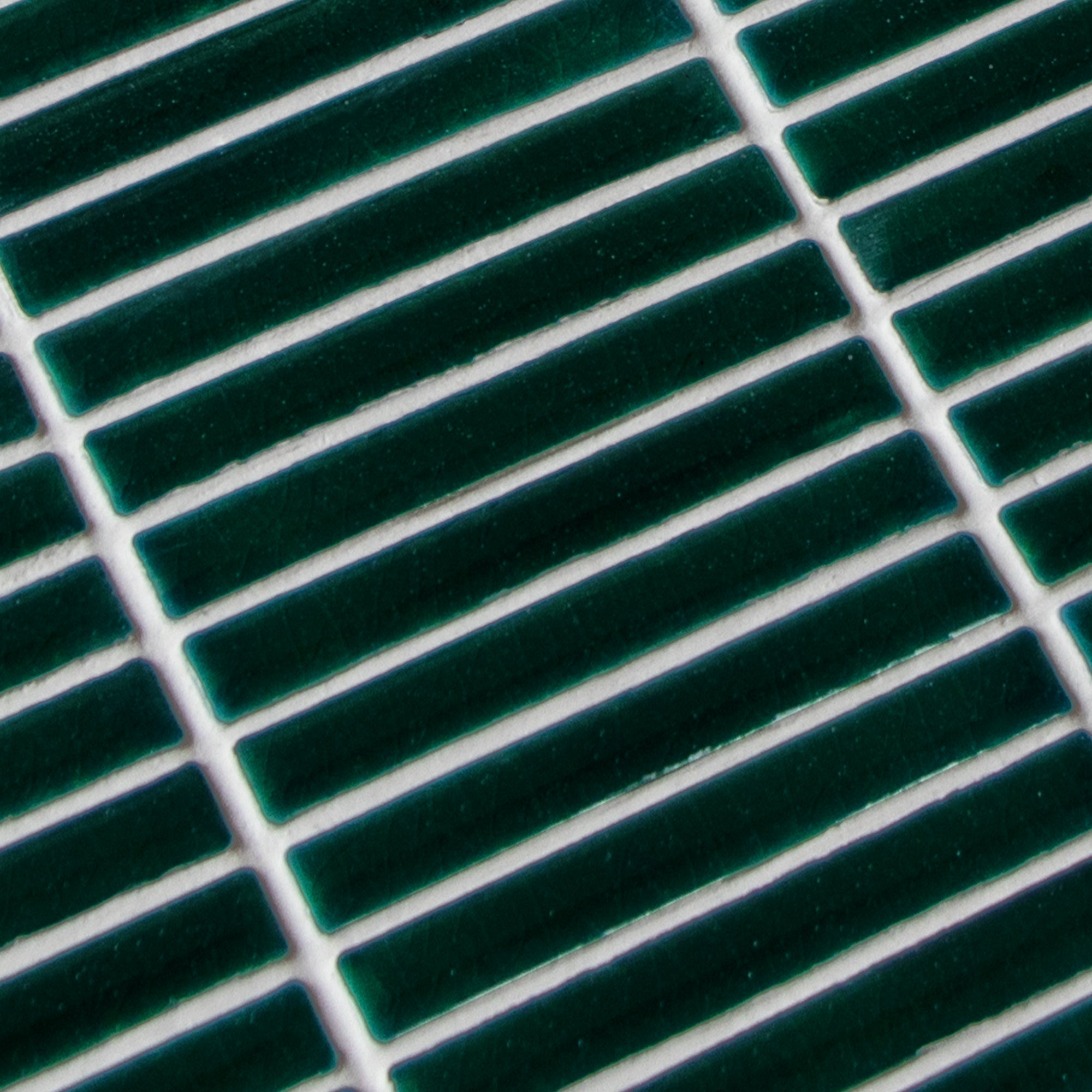 Kit Kat Green Porcelain Floor and Wall Mosaic Tile