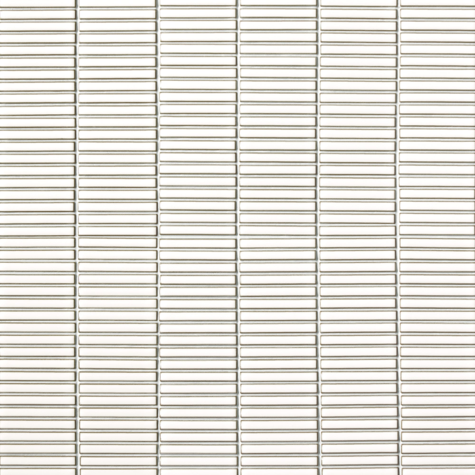 Kit Kat White Porcelain Floor and Wall Mosaic Tile