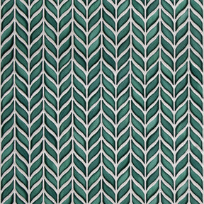 Glazed Green Leaf Waterjet Recycled Glass Floor And Wall Mosaic Tile