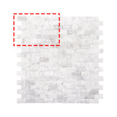 3D Mixed Gray Natural Marble Peel and Stick Backsplash Tile