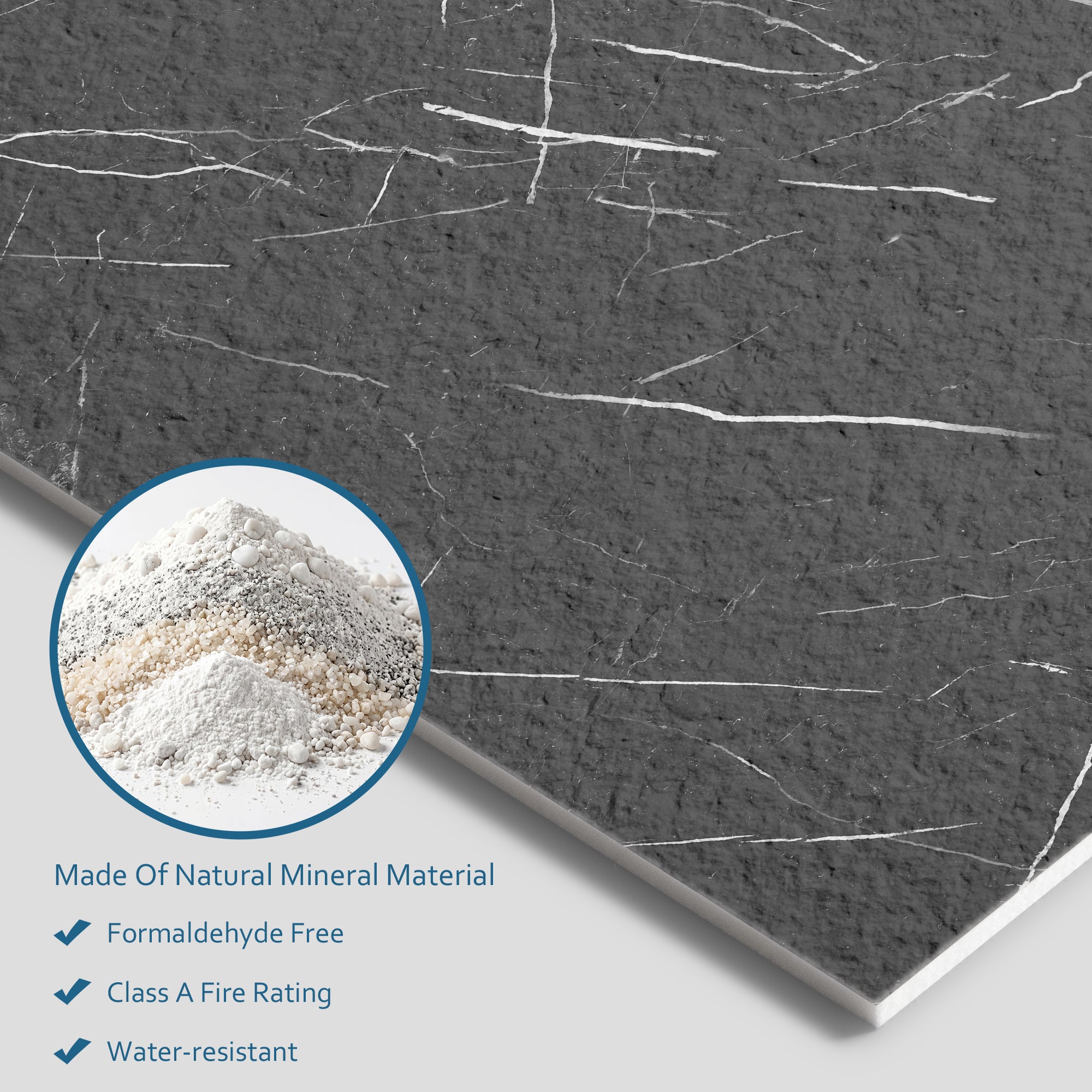 Black Marquina Flexible Stone Wall Covering