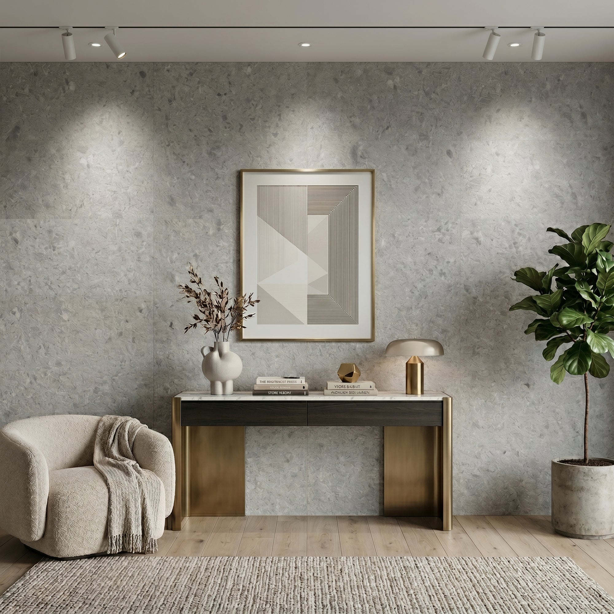 Terrazzo Flexible Stone Wall Covering