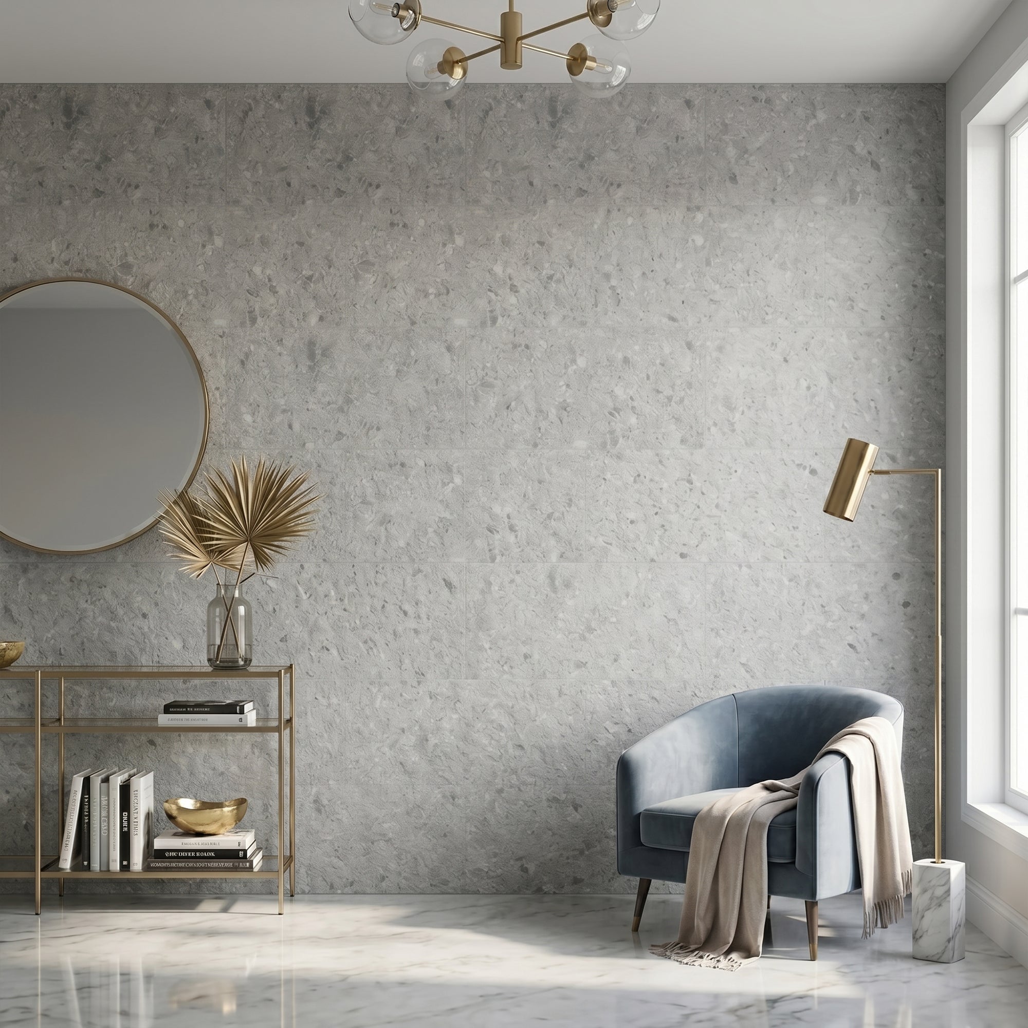 Terrazzo Flexible Stone Wall Covering