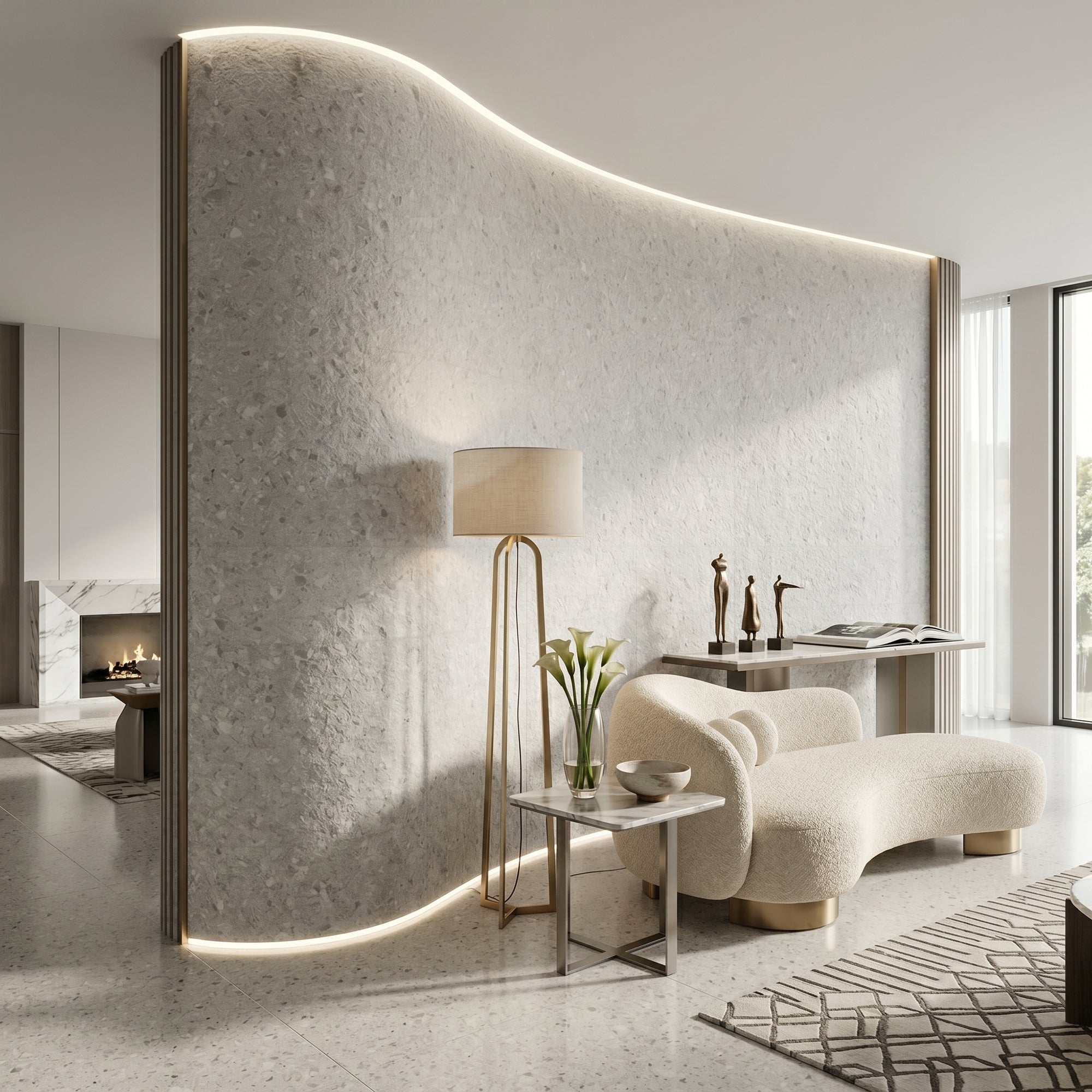 Terrazzo Flexible Stone Wall Covering