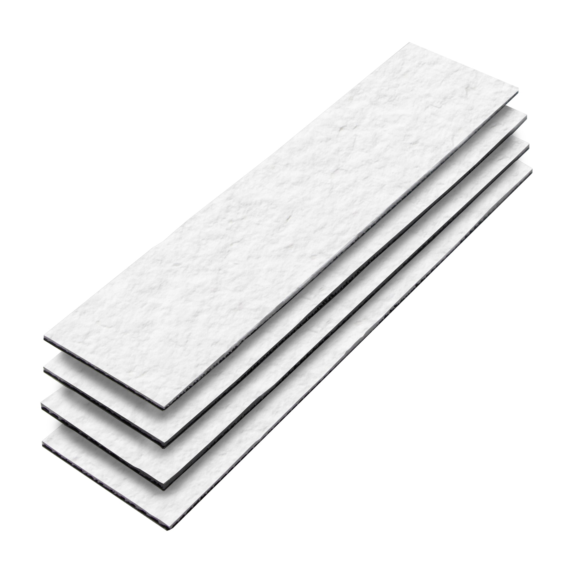 White Quartz Flexible Stone Peel and Stick Tile