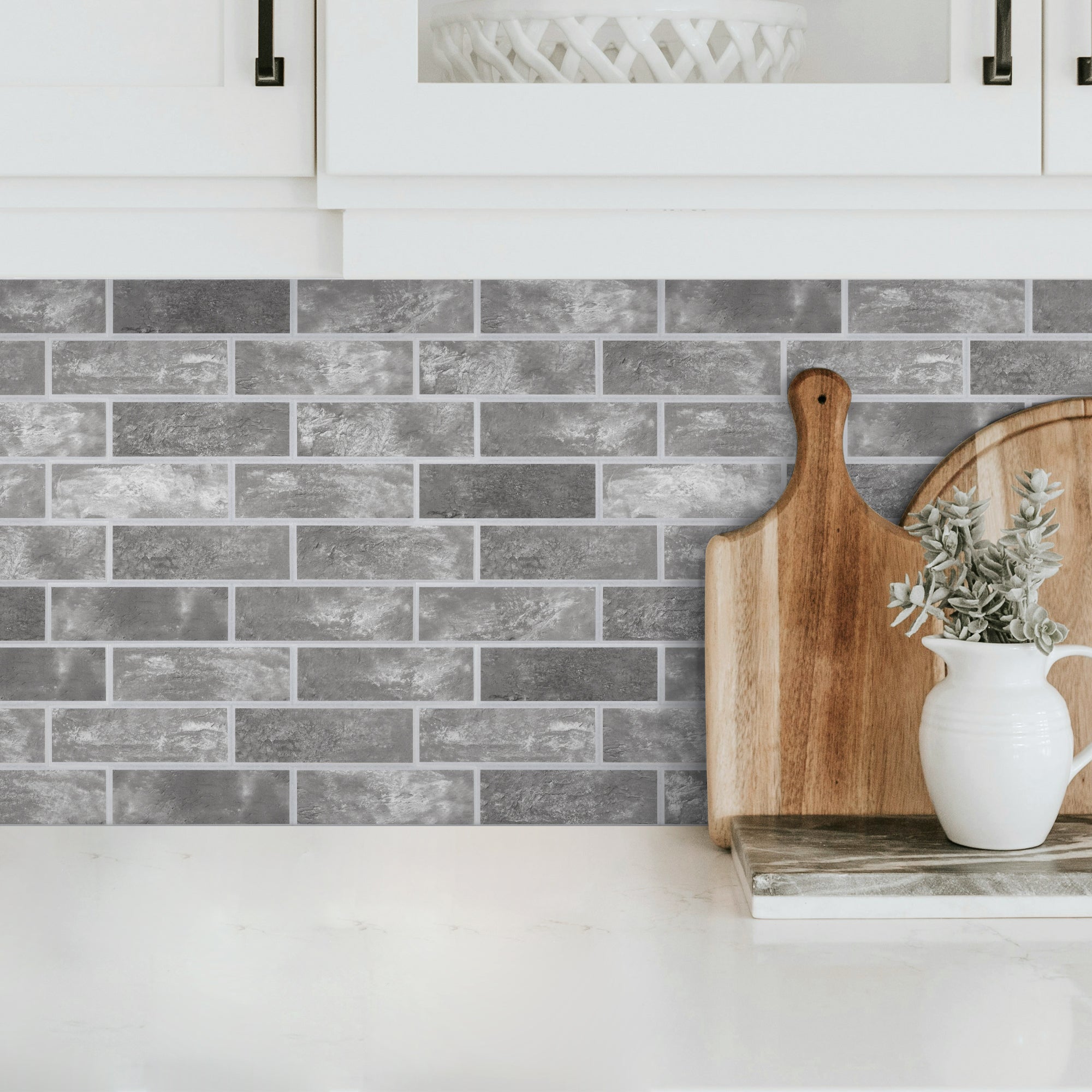 Faux Brick Grey PET Acoustic Felt Tile