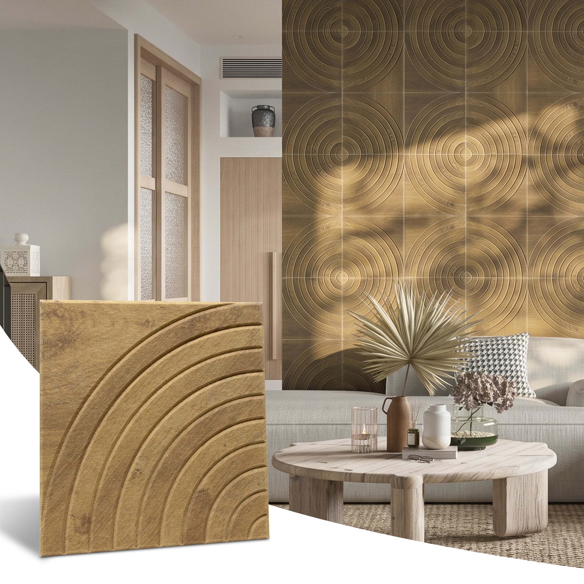 Target Natural Oak PET Acoustic Felt Tile