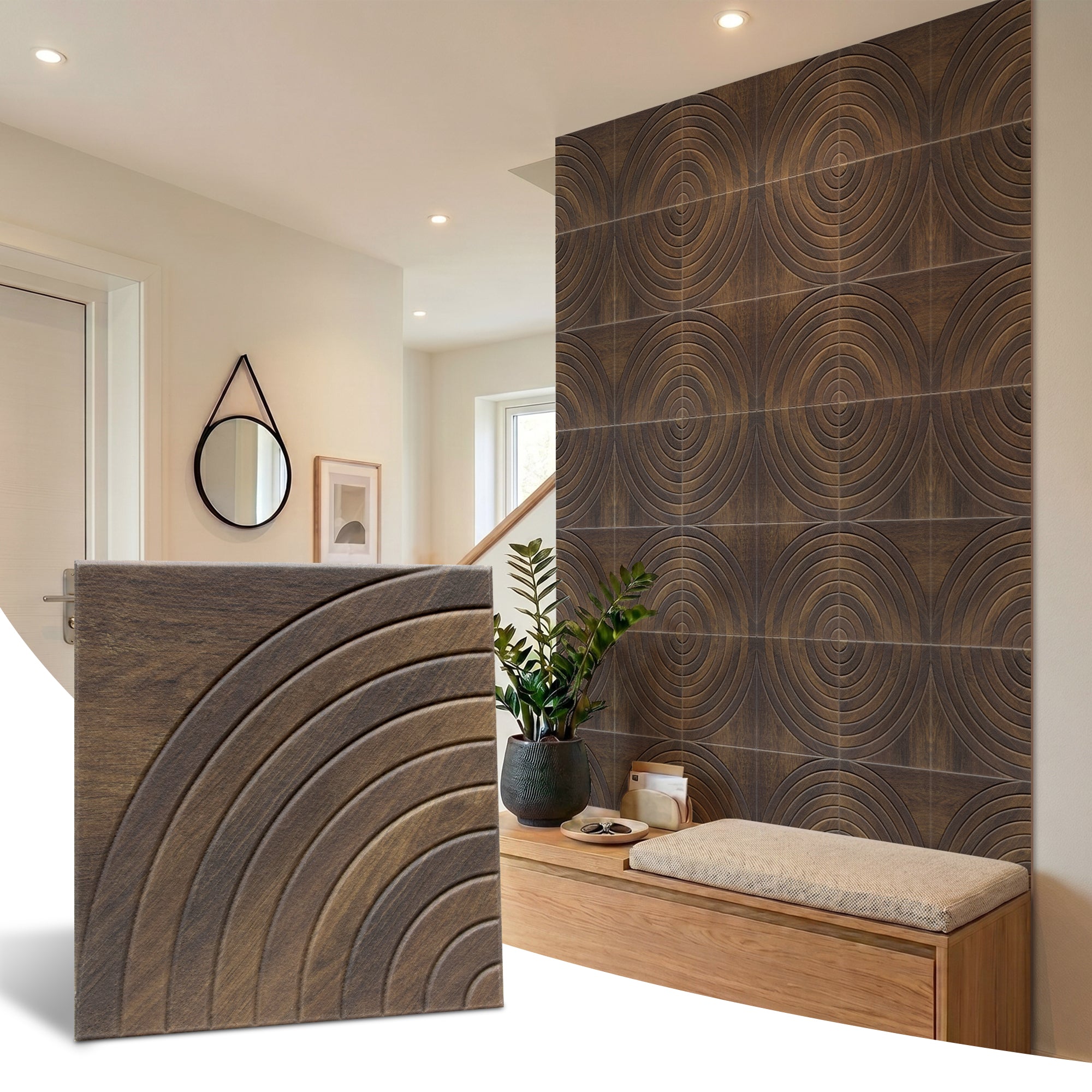 Target Walnut PET Acoustic Felt Tile