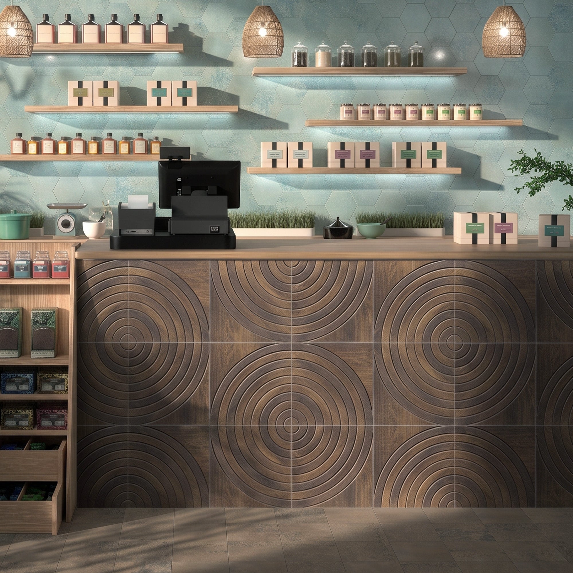 Target Walnut PET Acoustic Felt Tile