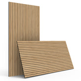 Natural Oak Wood Slat Acoustic Panels Decorative Wall Paneling