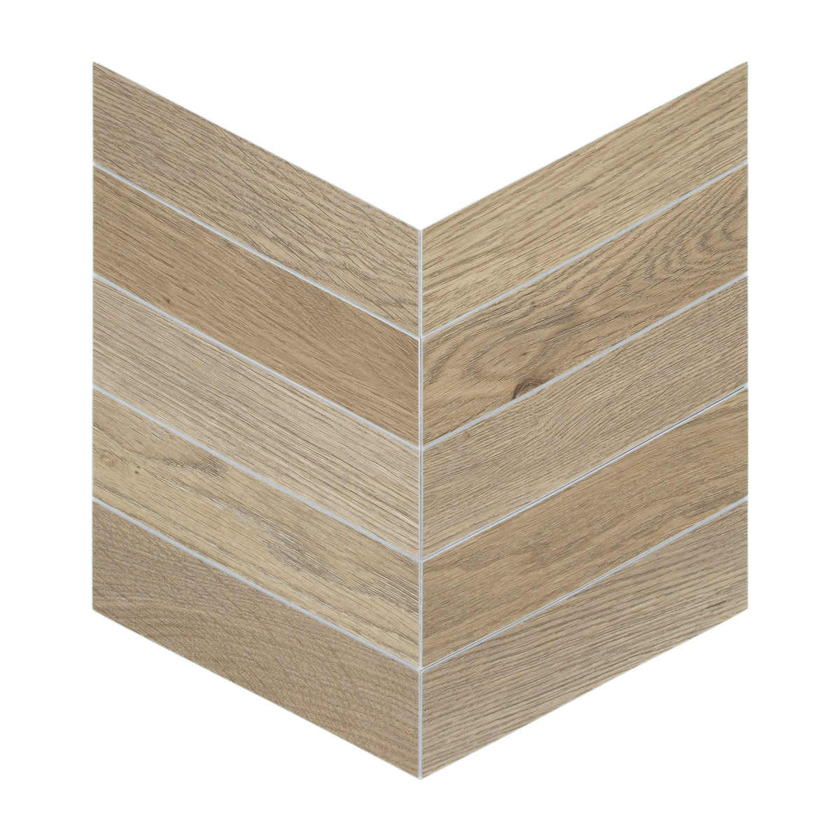 Chevron Warm Oak Peel and Stick Floor Tile
