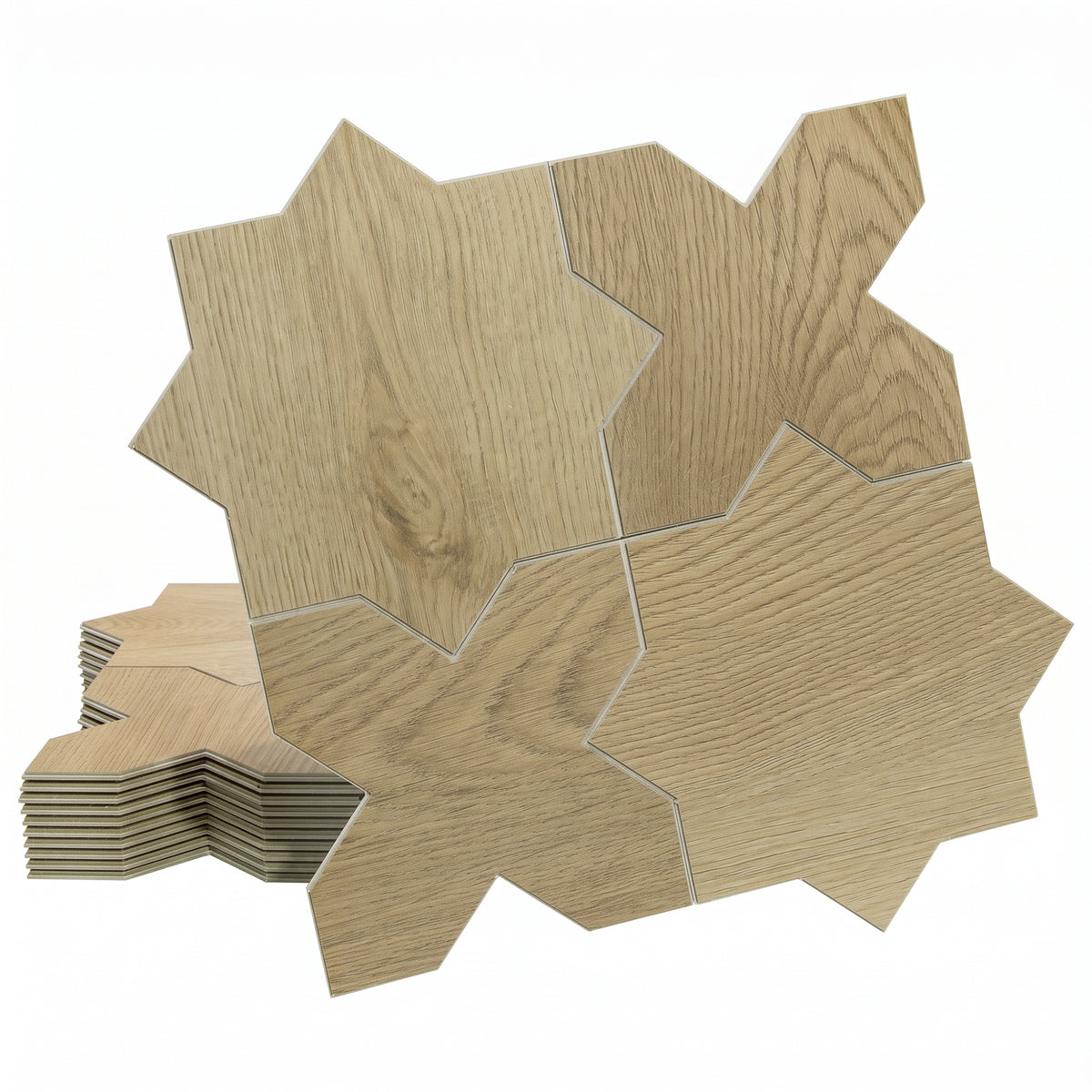 Cross & Star Peel and Stick Floor Tile