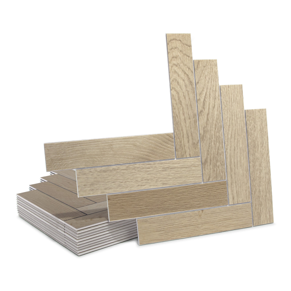 Herringbone Warm Oak Peel and Stick Floor Tile