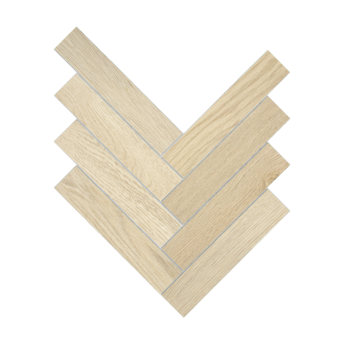 Herringbone Natural Oak Peel and Stick Floor Tile